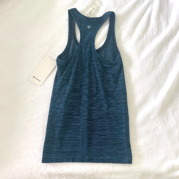 NWT Lululemon Swiftly Tech Tank Prism Stripe Turqouise Tide Multi - Picture 5 of 9